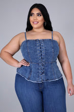 Load image into Gallery viewer, Here She Is Denim Top