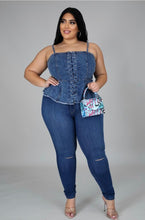 Load image into Gallery viewer, Here She Is Denim Top